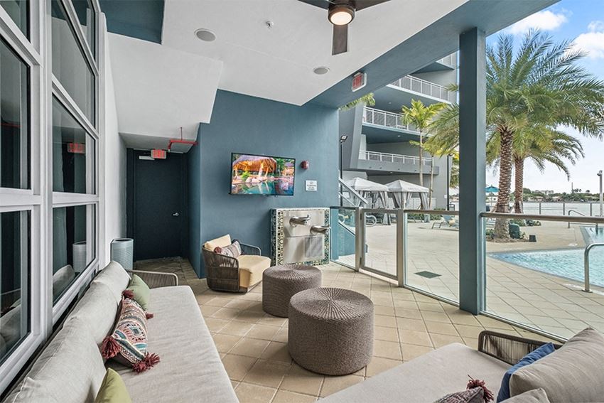 Pool-side Patio LaVida Apartments - apartments near Miami - patio - Photo Gallery