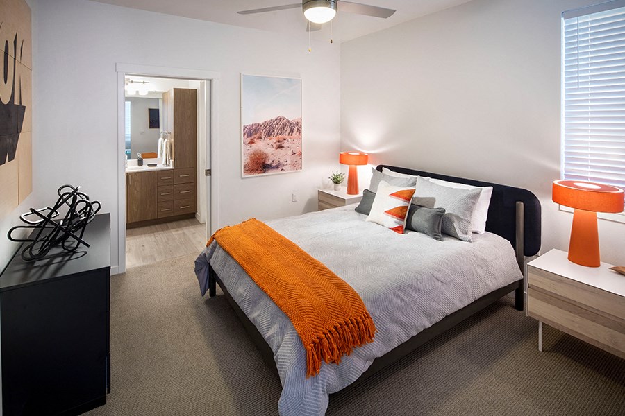 Bedroom Pace Apartments - Apartments in South Las Vegas - ceiling fans
