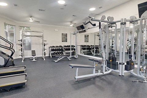 Our fitness center is fully equipped with cardio and weight equipment