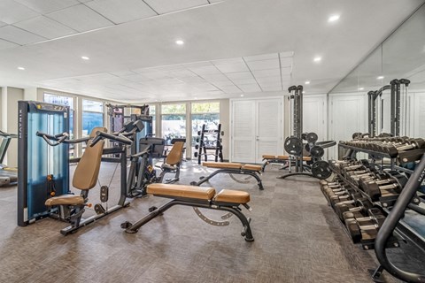 Fully-equipped fitness center