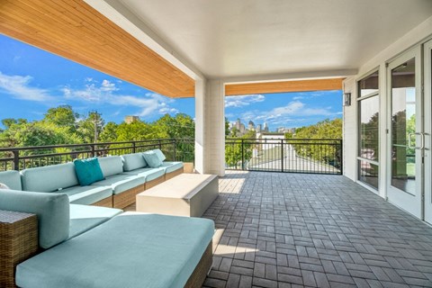 Downtown Dallas views from our rooftop lounge