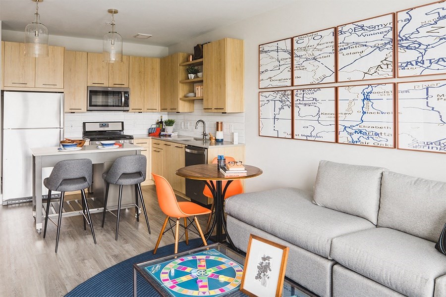 Cumberland Apartments - Vinings Lofts and Apartments - quartz countertops