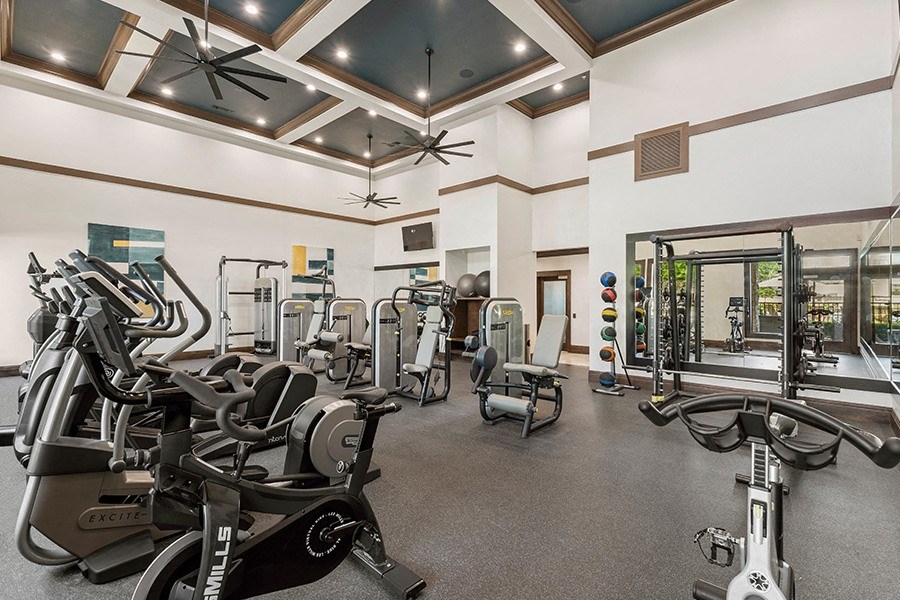StoneLedge Apartments - Technogym cardio machines - Coppell, TX Apartments