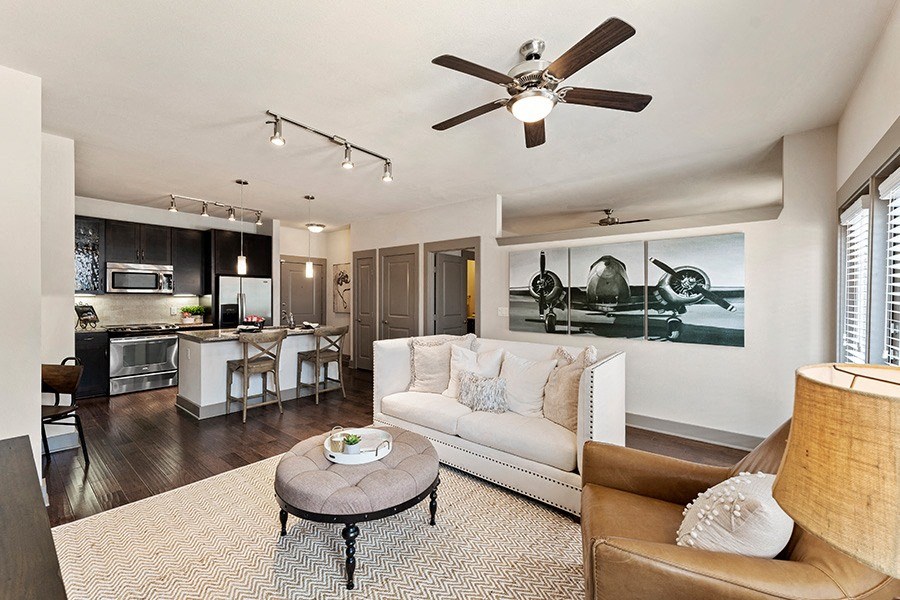 StoneLedge Apartments - hand-scraped hardwood floors - Southlake, TX Apartments