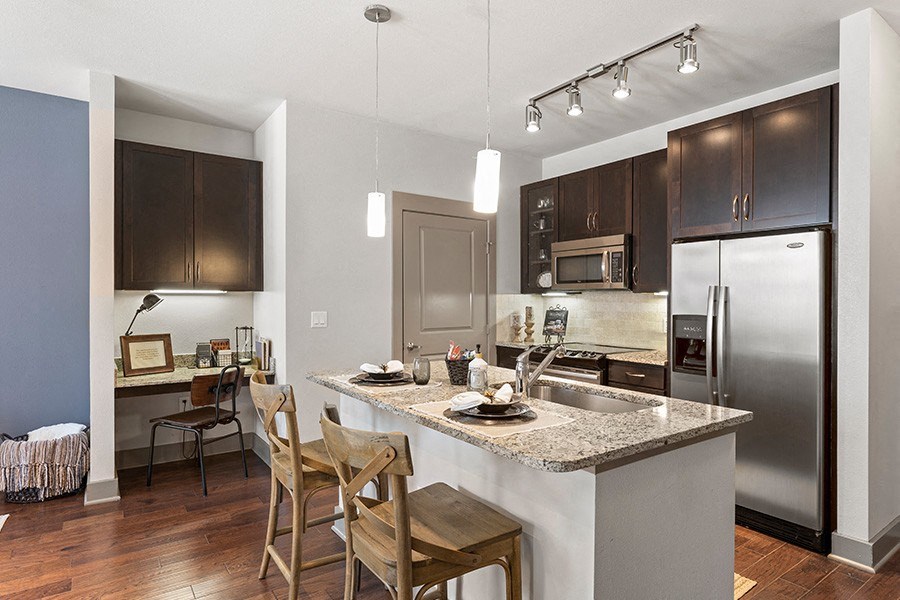 StoneLedge Apartments - Built-in desks in select apartment homes - Grapevine Lake Apartments