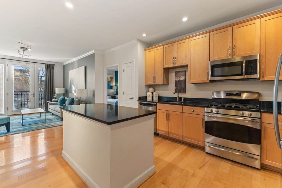 Gourmet kitchens with 42 wood cabinets and granite countertops