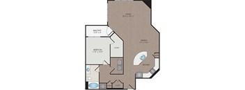 Marshall Park Apartments & Townhomes - Raleigh, NC- James floor plan 1209 Sq Ft