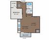A1 Flux Apartments - Minneapolis, MN - A1 Floor Plan - 611 SF