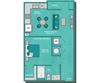 11F1A Floor Plan Larq Henderson Apartments | Dallas, TX | 11F1A Floor Plan 613 SF