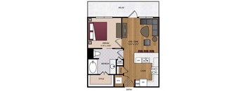 Stella - Dallas, TX - 11F1A Floor Plan 619 SF