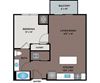 Metro I Junction Flats - Minneapolis, MN - Metro I floor plan 649 Sq Ft