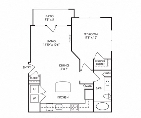 Dwell at McEwen - Franklin, TN - A1 Floor Plan