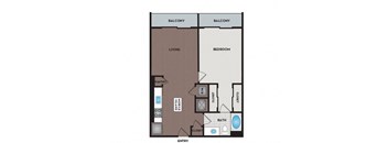 Vinings Lofts and Apartments - Atlanta, GA - A1 Floor Plan