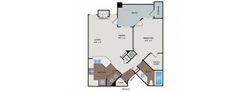 Boulder Creek - Sammamish, WA Apartments - Diamond Floor Plan 733 SF
