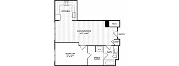 Malden Square Apartments | Malden, MA | 733 Sq Ft Floor Plan