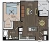 A1 Floor Plan Avion on Legacy - Scottsdale, AZ Apartments - A1 Floor Plan 746 SF