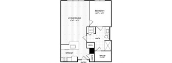 Malden Square Apartments | Malden, MA | 756 Sq Ft Floor Plan
