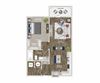 11F1 Floor Plan Briley apartments - downtown Matthews, NC - 11F1 Floor Plan 762 SF