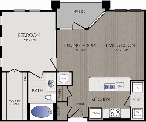 Stoneledge Apartments - Grapevine, TX - A3 Floor Plan