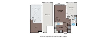 Mallory Square | Rockville, MD | 11L1A Floor Plan 778 SF