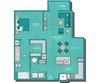 11F2A Floor Plan Larq Henderson Apartments | Dallas, TX | 11F2A Floor Plan 781 SF