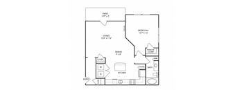 Dwell at McEwen - Franklin, TN - A8 Floor Plan