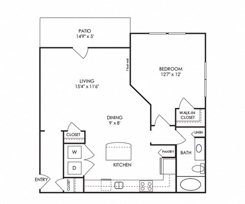 Dwell at McEwen - Franklin, TN - A8 Floor Plan