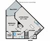 11F2 Floor Plan LaVida Apartments - Miami, FL - 11F2 Floor Plan 801 SF