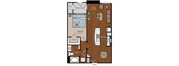 Avion on Legacy - Scottsdale, AZ Apartments - A2 Floor Plan 810 SF
