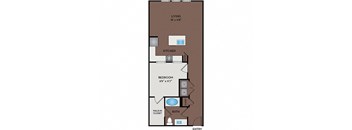 Larq Henderson Apartments | Dallas, TX | 11F3 Floor Plan 816 SF