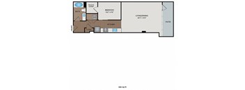 Metro 112 Apartments - Bellevue, WA - Mountain-I floor plan 836 Sq Ft