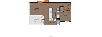 Metro 112 Apartments - Bellevue, WA - Pacific I floor plan 840 Sq Ft