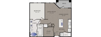 Stoneledge - Grapevine, TX - A5 Floor Plan 896 SF