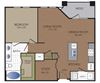 A5 Stoneledge - Grapevine, TX - A5 floor plan 896 Sq Ft