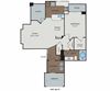 Quartz Floor Plan Boulder Creek - Sammamish, WA Apartments - Quartz Floor Plan 907 SF