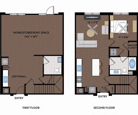 Joule La Floresta - Brea, CA - 11W1 Floor Plan 1517 SF