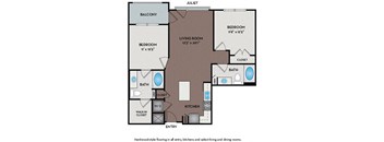 Mallory Square | Rockville, MD | 22F1A Floor Plan 1021 SF
