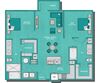 22F1A Floor Plan Larq Henderson Apartments | Dallas, TX | 22F1A Floor Plan 1039 SF