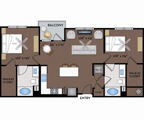 Joule La Floresta - Brea, CA - 22F3A Floor Plan 1046 SF
