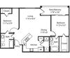 B1 Floor Plan Glenhaven at Star Ranch - Hutto, TX - B1 Floor Plan 1046 Sq Ft