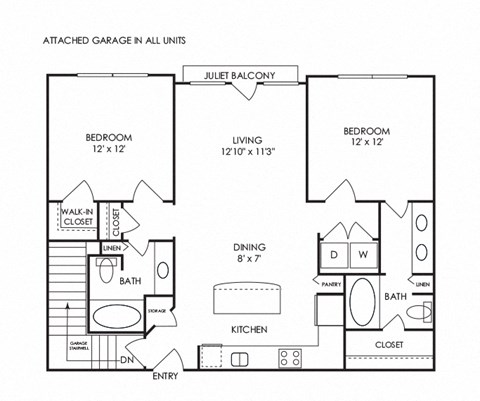 Dwell at McEwen - Franklin, TN Apartments - B4 Floor Plan