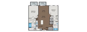 Reserve at Tysons Corner Apartments | Vienna, VA | The Oxford Floor Plan