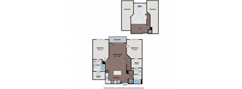 Mallory Square | Rockville, MD | 22L1A Floor Plan 1105 SF