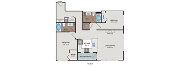 Metro 112 Apartments - Bellevue, WA - Summit-I floor plan 1111 Sq Ft