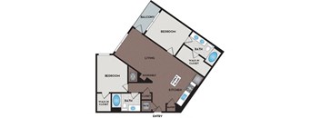 Vinings Lofts and Apartments - Atlanta, GA - B5 Floor Plan