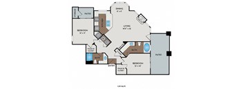 Boulder Creek - Sammamish, WA Apartments - Onyx Floor Plan 1131 SF