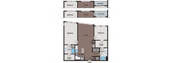 Vinings Lofts and Apartments - Atlanta, GA - B11 Floor Plan