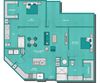 22F2A Floor Plan Larq Henderson Apartments | Dallas, TX | 22F2A Floor Plan 1163 SF