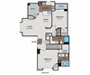 Topaz Floor Plan Boulder Creek - Sammamish, WA Apartments - Topaz Floor Plan 1206 SF