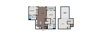 Vinings Lofts and Apartments - Atlanta, GA - B1 Loft Floor Plan